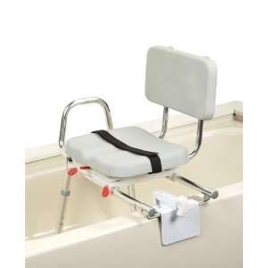  Extra Short Tub mount Transfer Bench with Padded Swivel Seat 