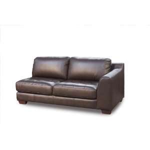   One Armed All Leather Tufted Seat Sofa By Diamond Sofa