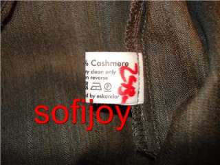 eskandar sz 3 flared culottes taupe wool pants trousers NWT $695 free 