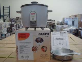 Brand New Sanyo EC-505 5-Cup Rice Cooker and Vegetable Steamer
