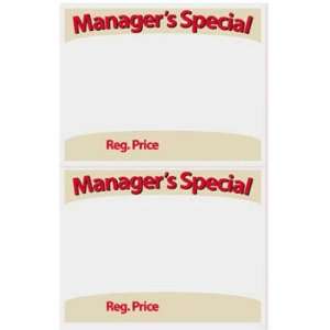 Schiele Graphics Inc MGRSPL 7X5.5 2 UP Managers Special Sign Stock 7 
