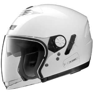  Nolan N43 N Com Solids Metal White Helmet Automotive