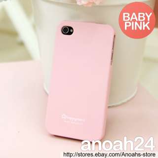   pink)HAPPYMORI Rubber Silicone cute case cover iPhone 4, 4S  