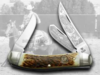 HEN & ROOSTER AND Stag Cuttin Horse Stockman Knives  