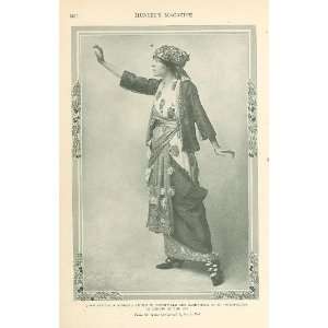  1914 Print Actress Vaudeville Dancer Joan Sawyer 