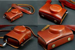 Real Leather Camera case bag for Samsung EX1 EX 1 Strap  