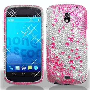 For Samsung Galaxy Nexus Crystal Diamond BLING Case Phone Cover Pink 