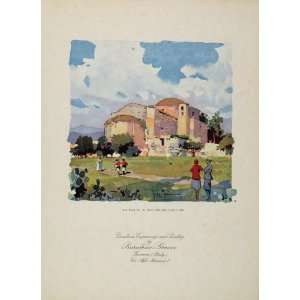  1934 Chiesa di S Saturnino Cagliari Italy Church Print 