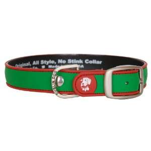  All Style, No Stink Holiday Dog Collar, Green Red, Small 
