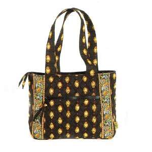  Maggi B French Country Ebony Folklore Cotton Handbag 