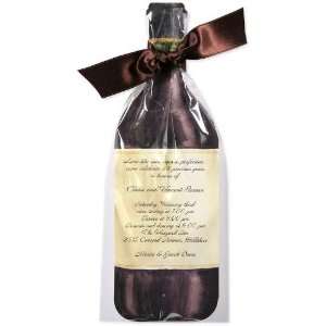  Bottle O Red Cellophane Invitation by Checkerboard