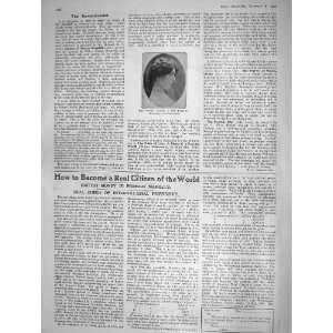  1908 ANTIQUE PORTRAIT MISS MURIEL DARCHE NOVELIST