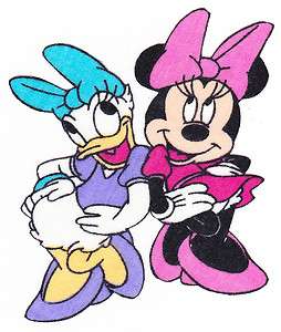 DISNEY MINNIE MOUSE & DAISY DUCK FABRIC APPLIQUE CHARACTER IRON 