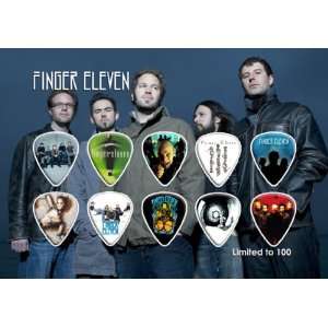  Finger Eleven Guitar Pick Display Limited 100 Only 