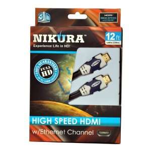   High Speed HDMI with Ethernet Channel 12 Foot Cable Electronics