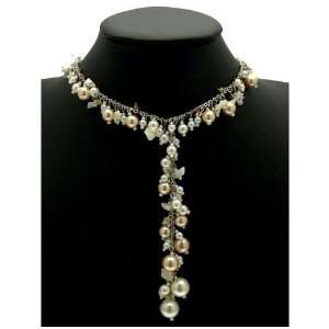  Acosta Jewellery   Peach & White Toned Bead & Pearl Charms 