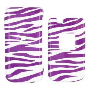  For Samsung Myshot 2 R460 Hard Case Purple Zebra White 
