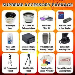 Supreme Accessory Package For The Samsung HMX H200 HMX H204BN, Samsung 