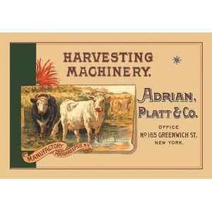  Harvesting Machinery Adrian, Platt & Co.   Paper Poster 