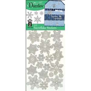  Dazzles Stickers 3 D Snowflakes Silver Electronics