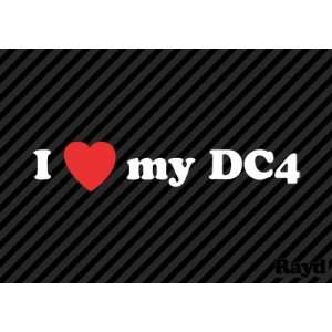  (2x) I Love my DC4   Sticker   Decal   Die Cut Everything 