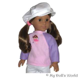   SHIRT FIT AMERICAN GIRL DOLL PINK~LILAC~MARISOL~RUTHIE~DANCE  