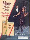 Young Woman, Hopscotch Game, More Cigarettes, 1982 Magazine Print Ad 