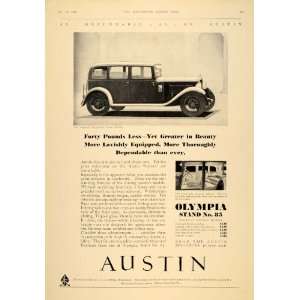   Salisbury Saloon Vintage Car BMC   Original Print Ad