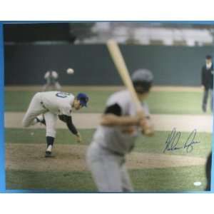  Nolan Ryan Autographed Picture   Mets 1969 WS 16x20 Holo 