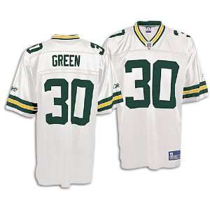 Packers Reebok Mens NFL White Replica Jersey ( sz. XXL, White  Green 