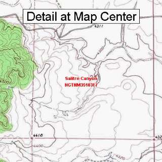 USGS Topographic Quadrangle Map   Salitre Canyon, New Mexico (Folded 