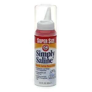  Simply Saline Sterile Saline Nasal Mist, 3 fl oz Health 