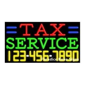 Tax Service Neon Sign 