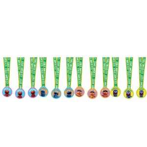  Sesame Street Party Assorted Medals   12 Count Toys 