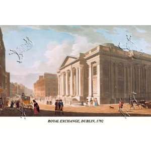  Royal Exchange, Dublin, 1792 James Malton. 27.50 inches 