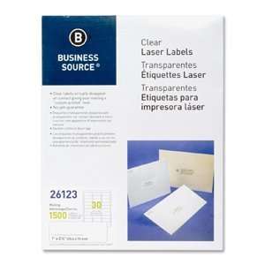  Business Source Clear Address Laser Label