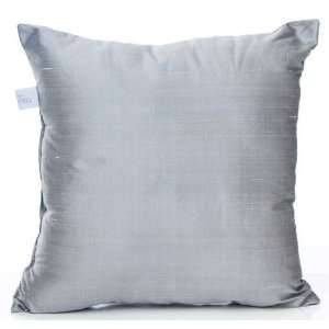 Road Trip Gray Silk Pillow