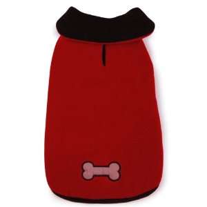   Polyester Reflective Thermal Dog Jacket, XX Large, Red