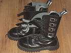 DEMONIA ATTACK 10 MEN`S CALF LEATHER BOOTS PRE OWNED