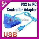Dual PS1 PS2 Playstation 2 to PC USB Game Controller Adapter Converter