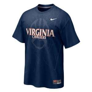 Virginia Cavaliers Navy Nike 2011 Official Football Practice T Shirt