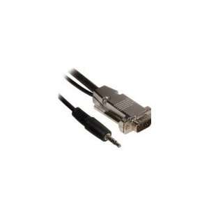  Cables To Go Plenum UXGA HD15 Video Cable with 3.5mm Audio 