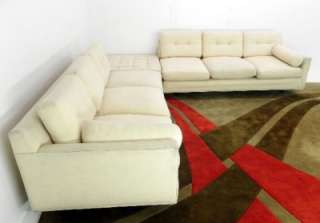 Harvey Probber Sectional Sofa Ottoman Wool Upholstery  