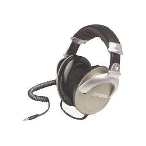   Ear Studio Headphones With Coiled Cord Closed Ear Design Electronics