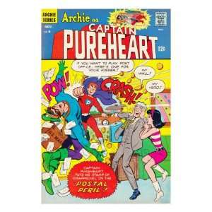  Archie Comics Retro Captain Pureheart Comic Book Cover #6 