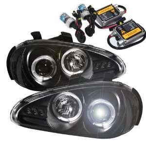   LED Projector Headlights   Black + 8000K HID Low Beam Kit Automotive