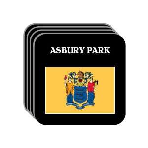  US State Flag   ASBURY PARK, New Jersey (NJ) Set of 4 Mini 