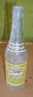 Vintage Goody Root Beer Soda Glass Bottle  