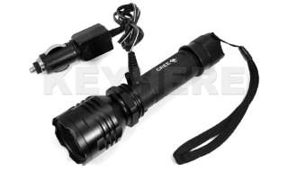 CREE 500LM Lumens Q5 3 Modes LED Flashlight Torch Black  