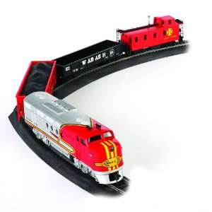   Trains Santa Fe Flyer Ready to Run HO Scale Train Set Toys & Games